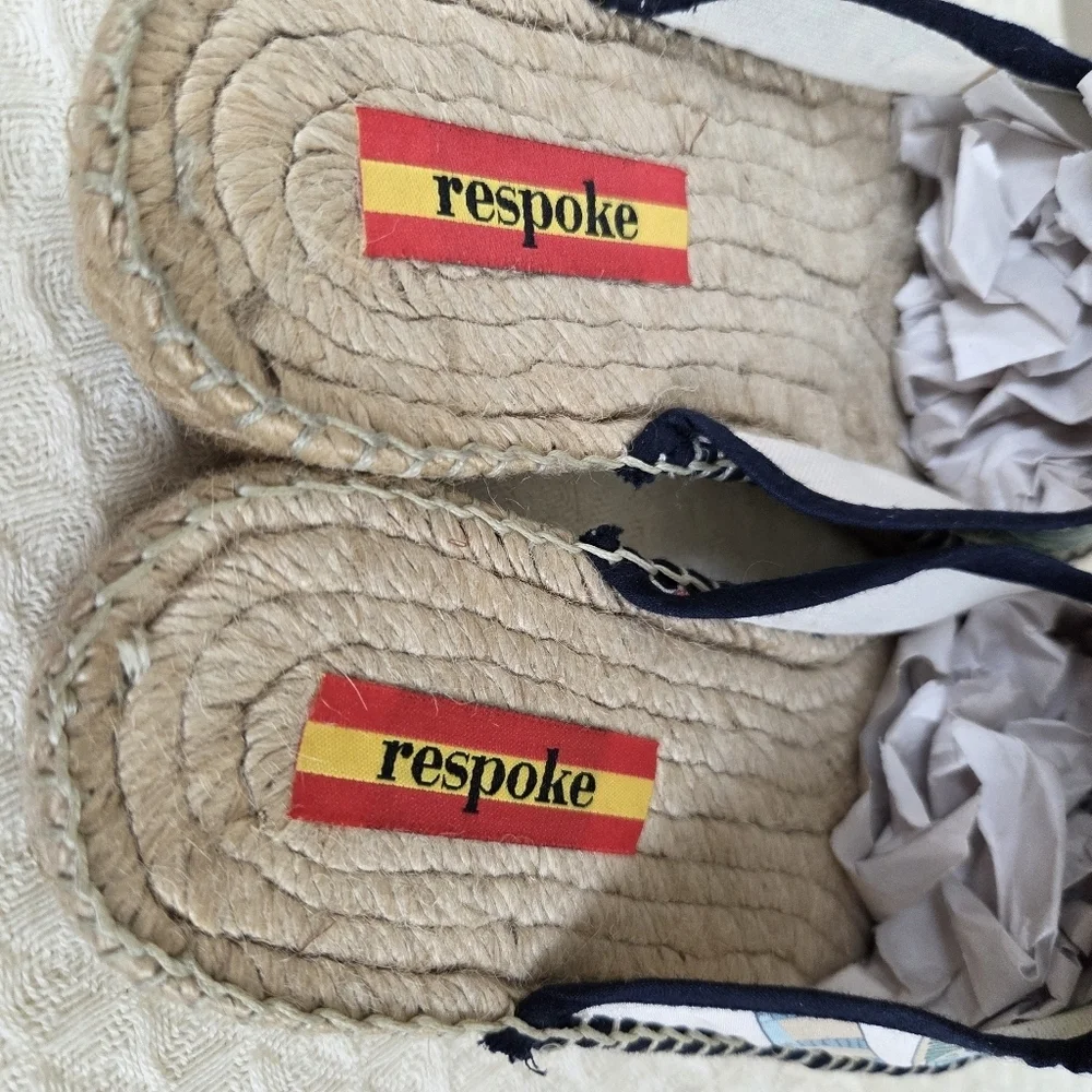 Respoke Spanish Espadrille Mule Slides Paisley Print Women’s US 7 EU 37
